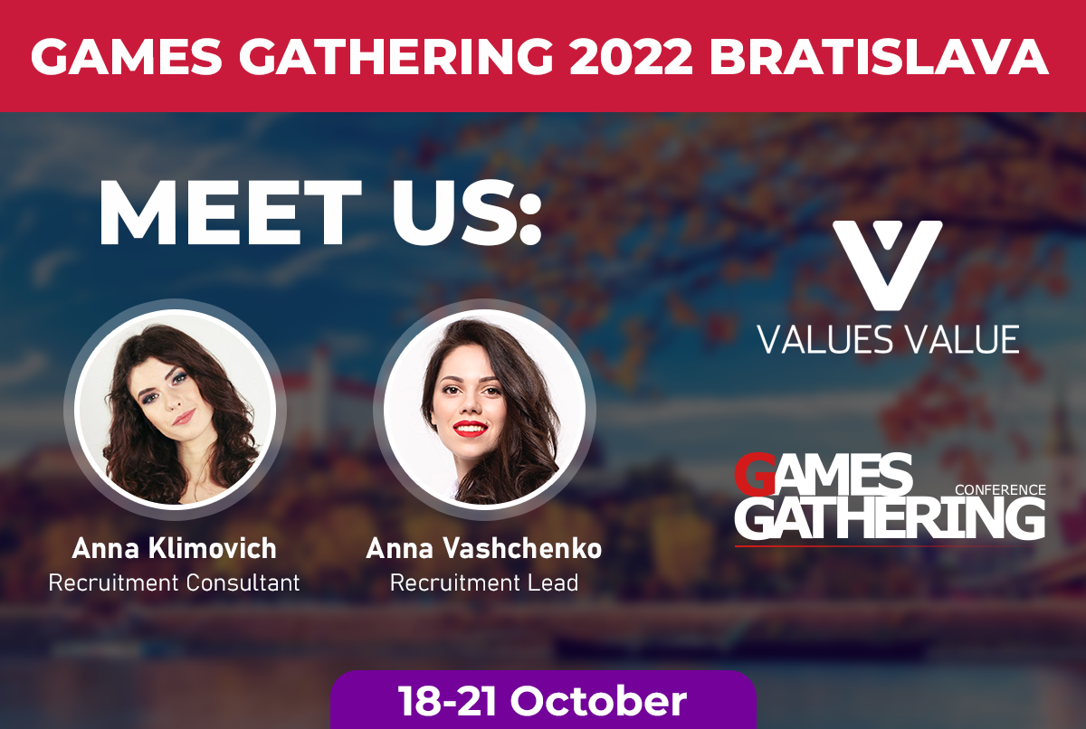 Values Value is going to Games Gathering 2022 Bratislava.