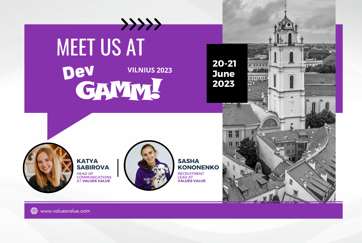 Meet_Values Value_at_DevGAMM_Vilnius_on_20-21_June