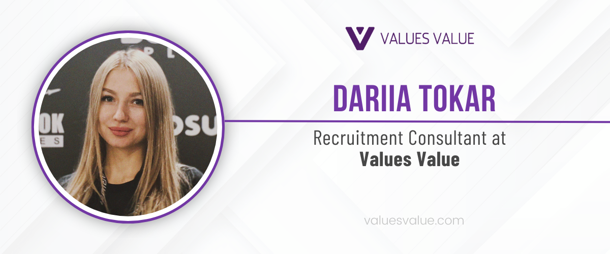 Daria Tokar, Recruitment Consultant