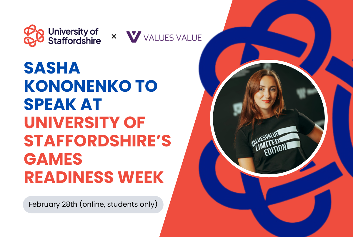 Sasha Kononenko to Speak at University of Staffordshire’s Games Readiness Week 